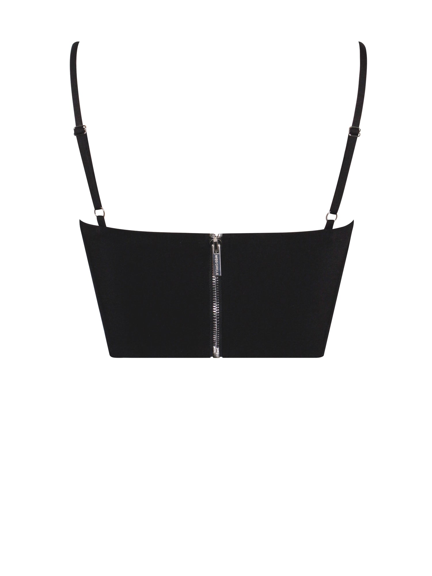 Tristyn Crystal Strap Corset Top | Black