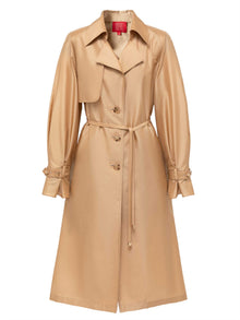 Mulberry Long Trench Coat | Khaki