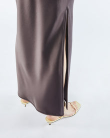 Lennie Slip Satin Maxi Dress | Coffee Bean