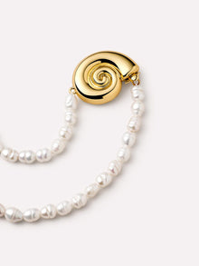 14K Gold Plated Freshwater Pearls Summer Sea Beach Shell Statement Necklaces For Women Ana Luisa Adora