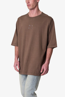 4 Eyelets Tee | Brown