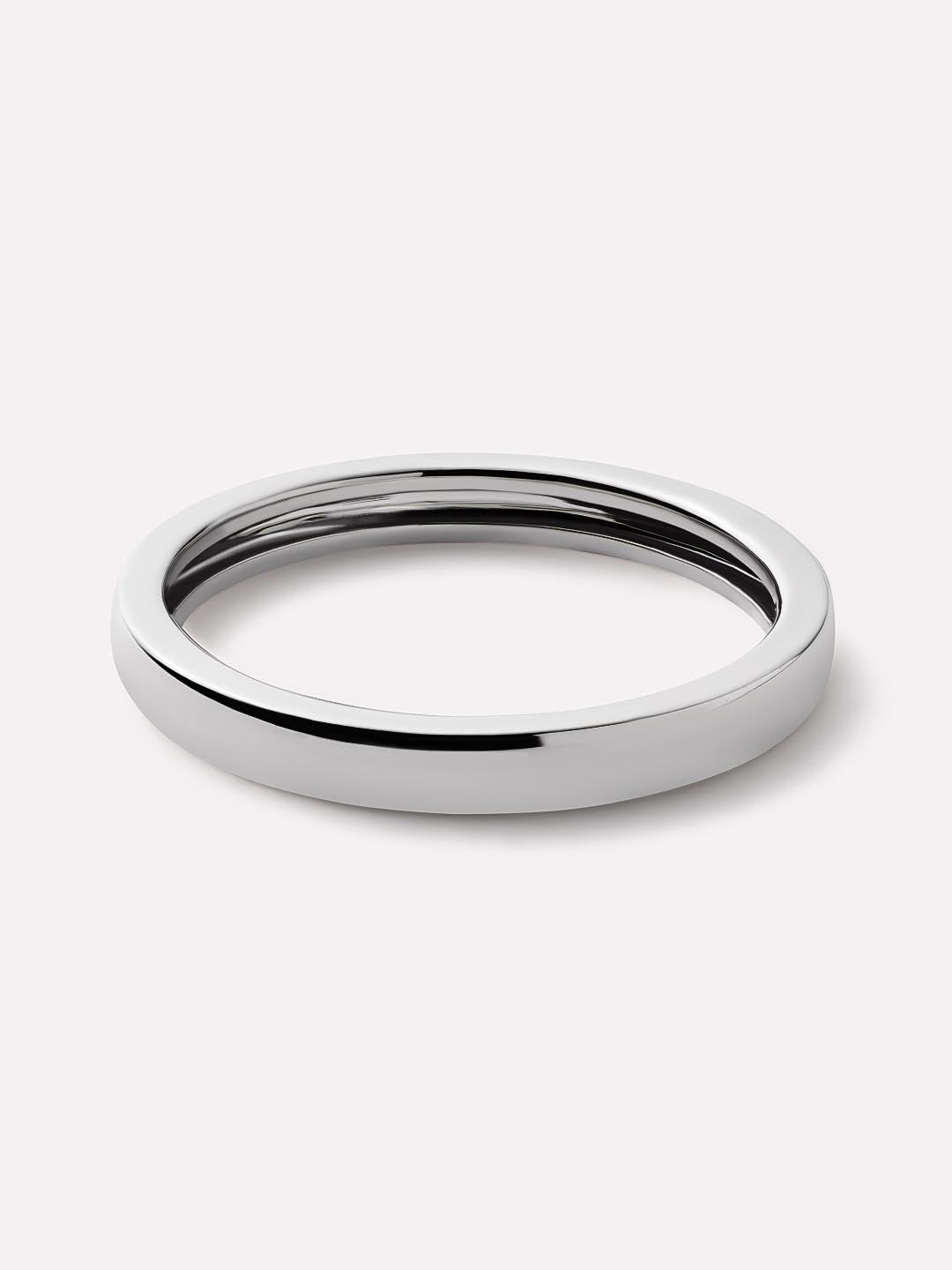 Slim Eclipse Ring | 10K Solid White Gold