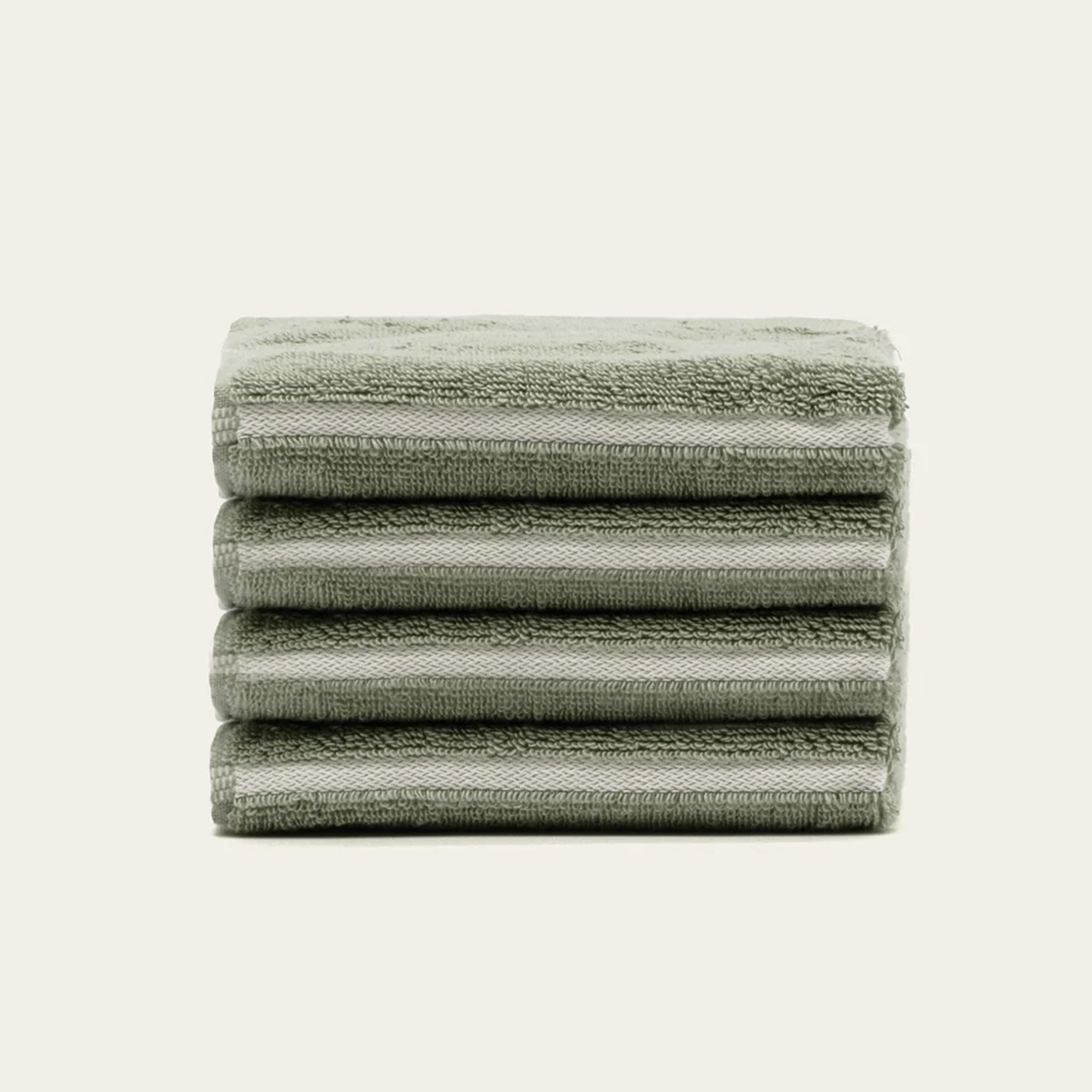 Deia Australian Cotton Towels | Sage/Ecru