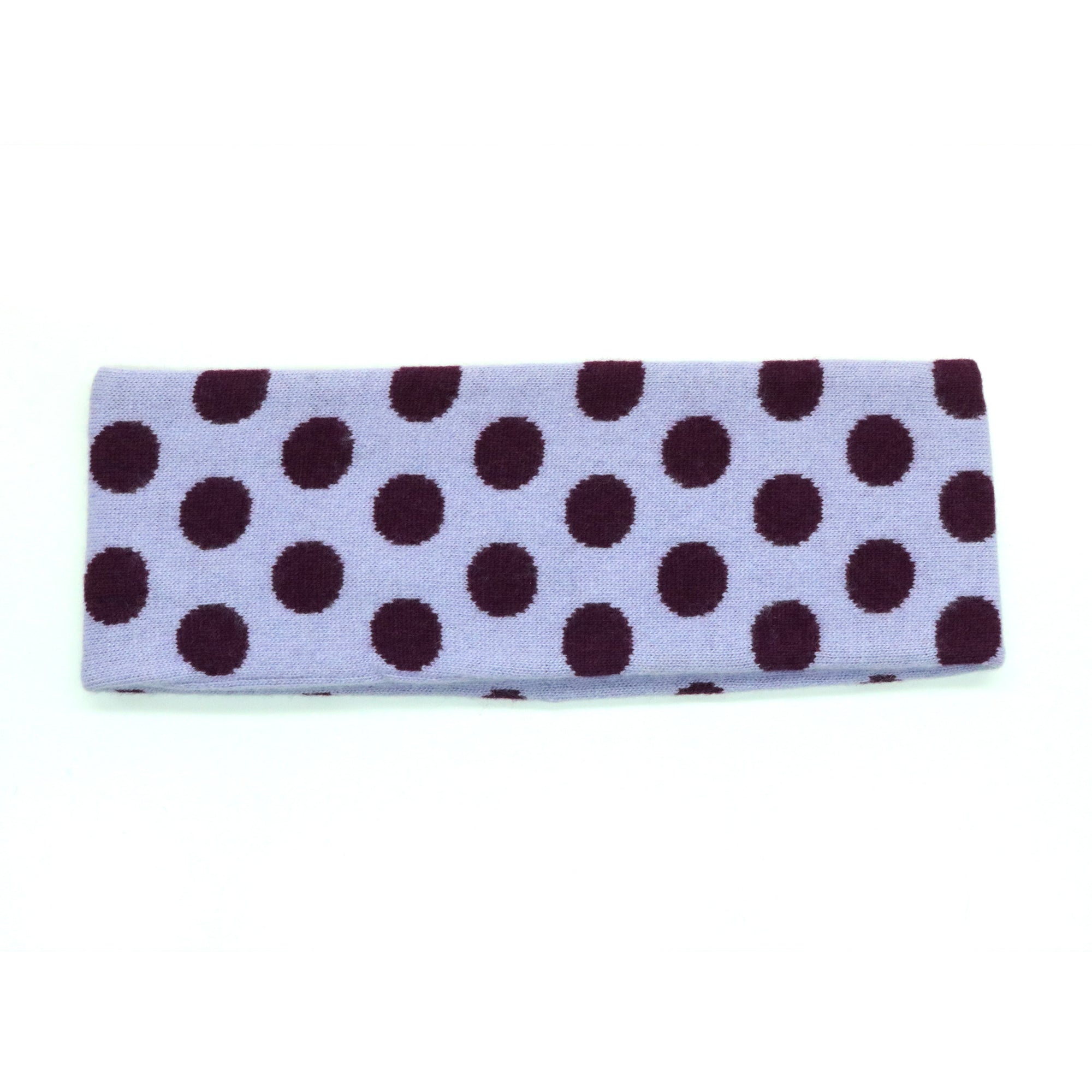 Womens | Polka Dots Design Headband | Lilac/Prune