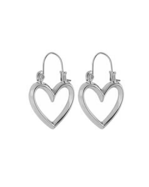 Mini Heartbreaker Hoops - Silver | Plated Silver