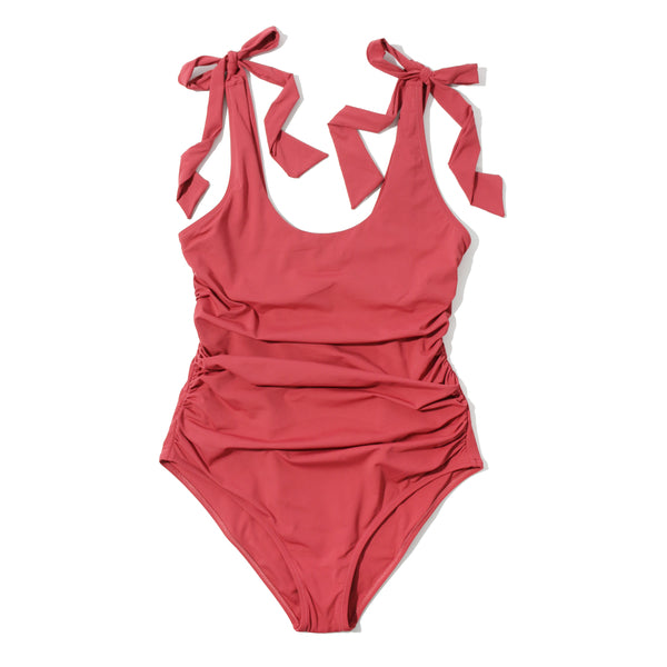 Swim Scoop One Piece | Sunbaked (Red)