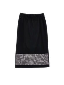 Girls | Viscose Longuette Skirt | Black