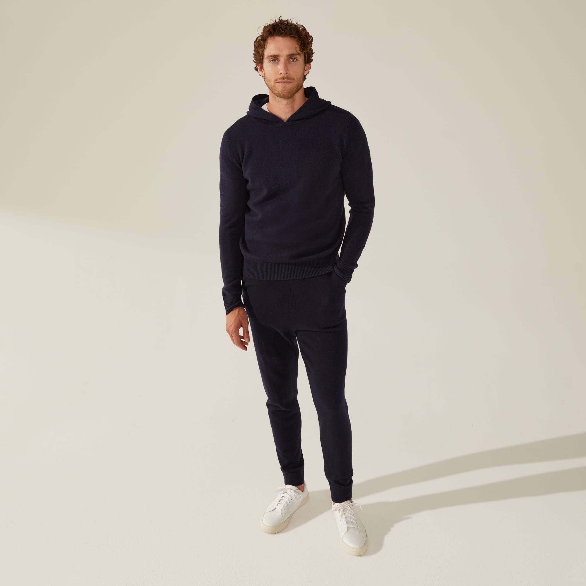 Jasper Cashmere Hoodie | Mens | Black
