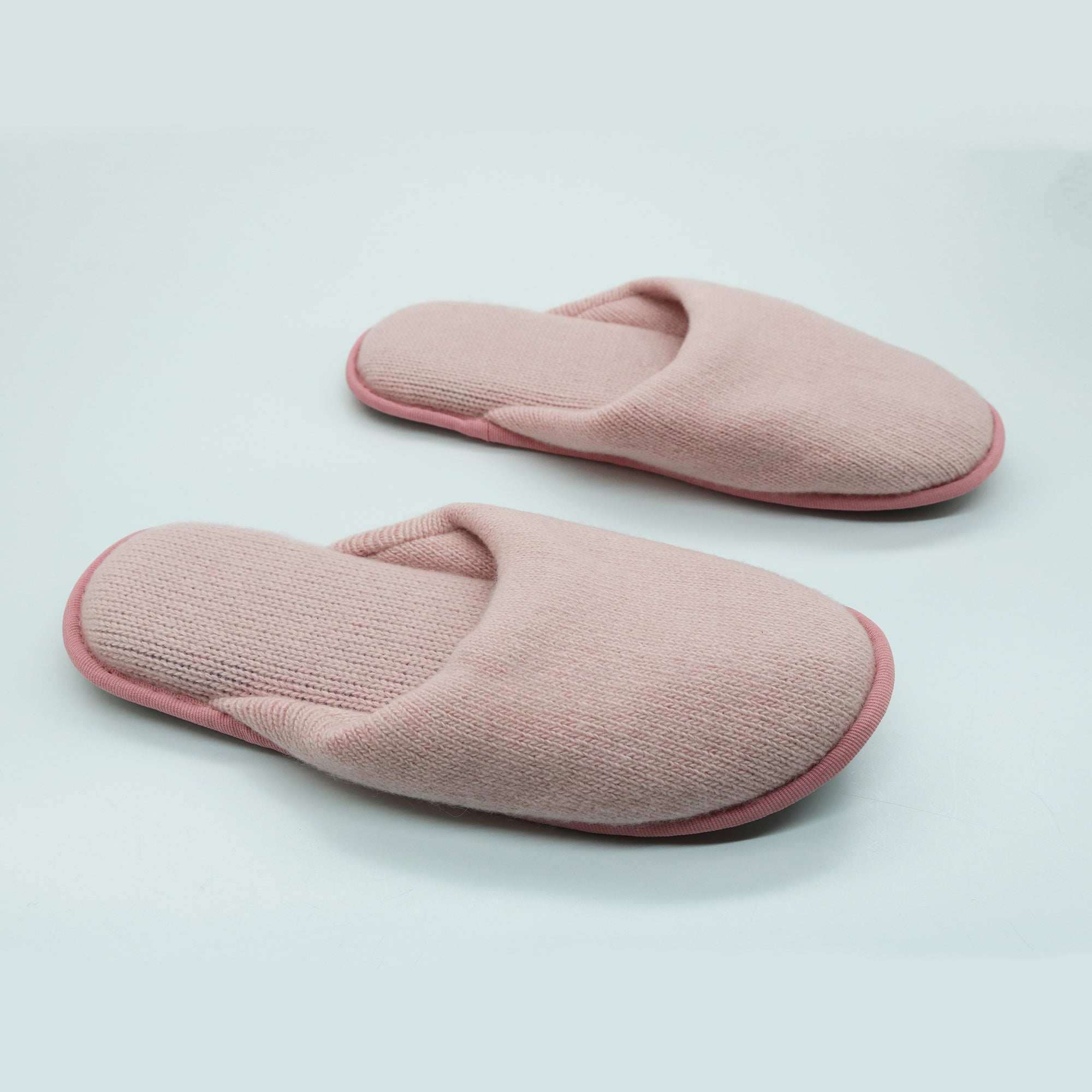 Womens | Cashmere Slippers | Baby Pink