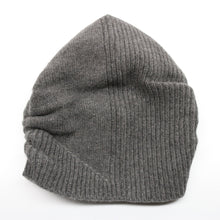 Womens | Cashmere Beanie In Fancy Stitch | Dark Grey