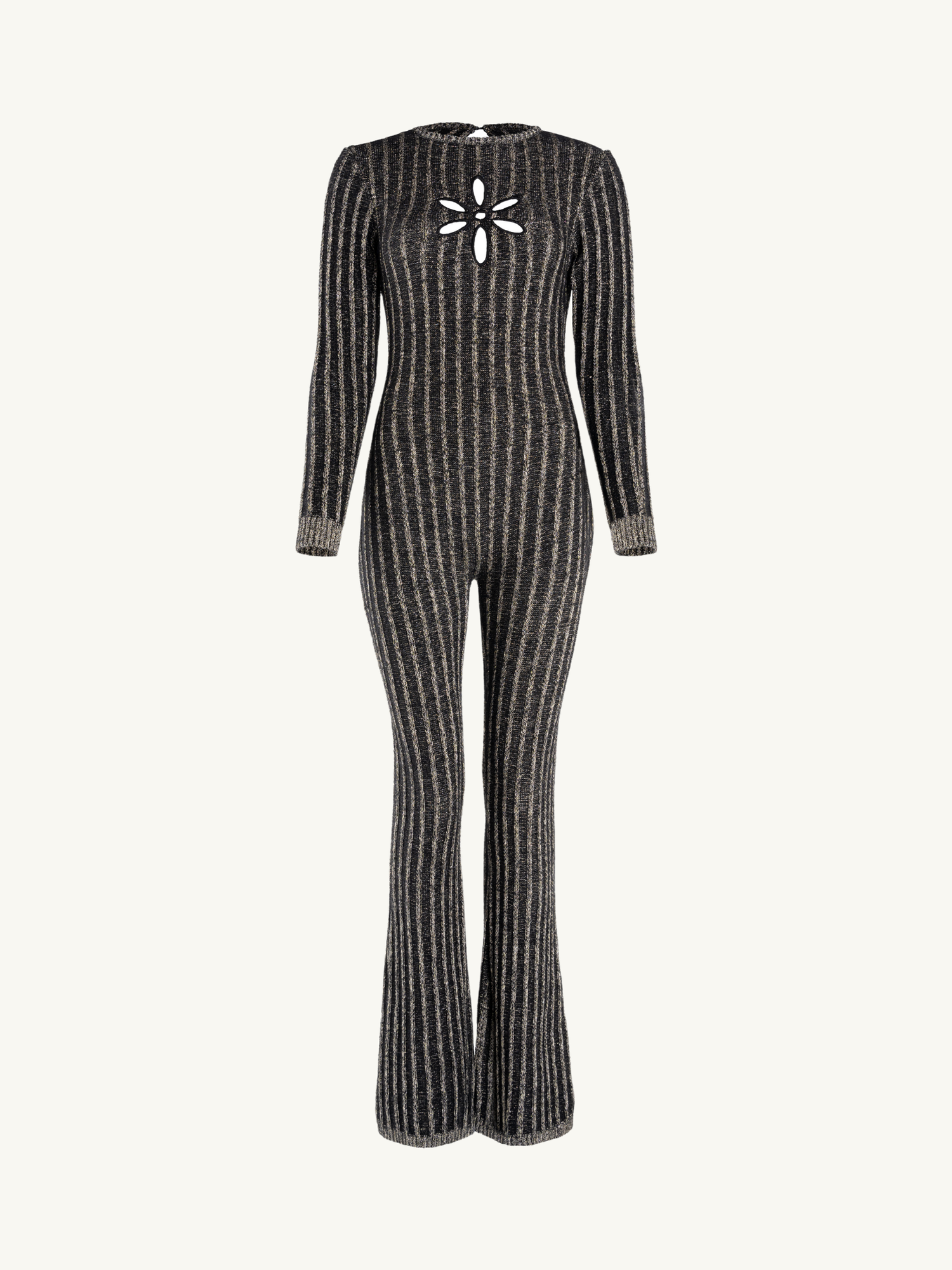 Gigi Jumpsuit | Black/Gold Shimmer