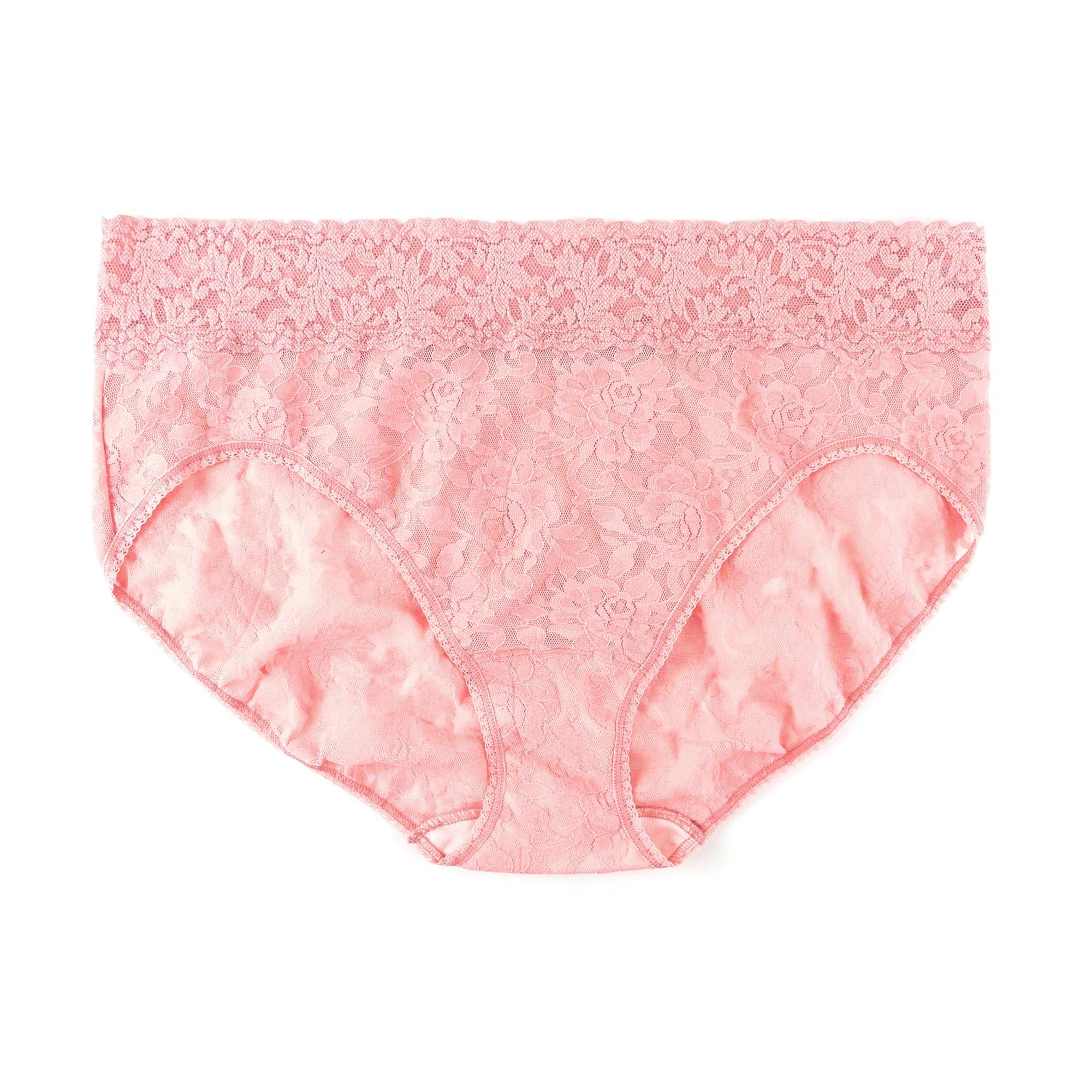 Plus Size Signature Lace French Brief | Rosita Pink