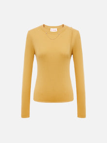Knitted Top | Yellow
