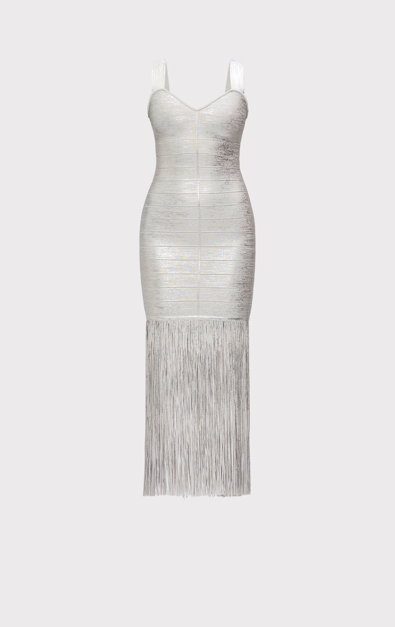 The Metallic Alba Gown | Silver Foil