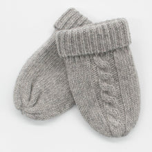 Kids | Cashmere Mitten Gloves | Light Grey