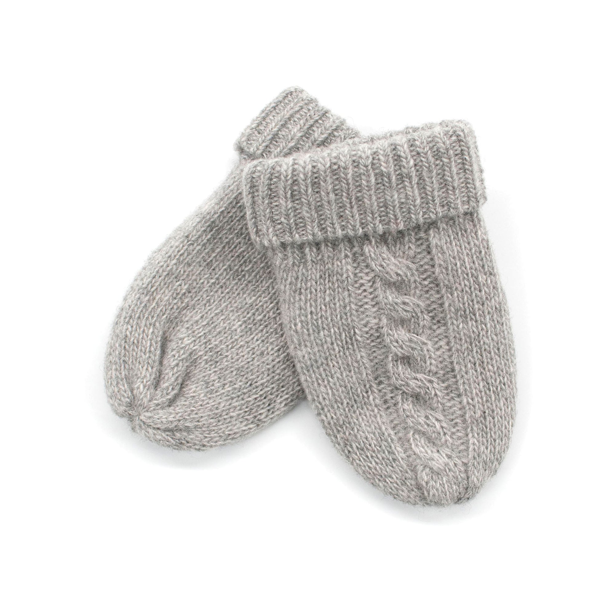 Kids | Cashmere Mitten Gloves | Light Grey