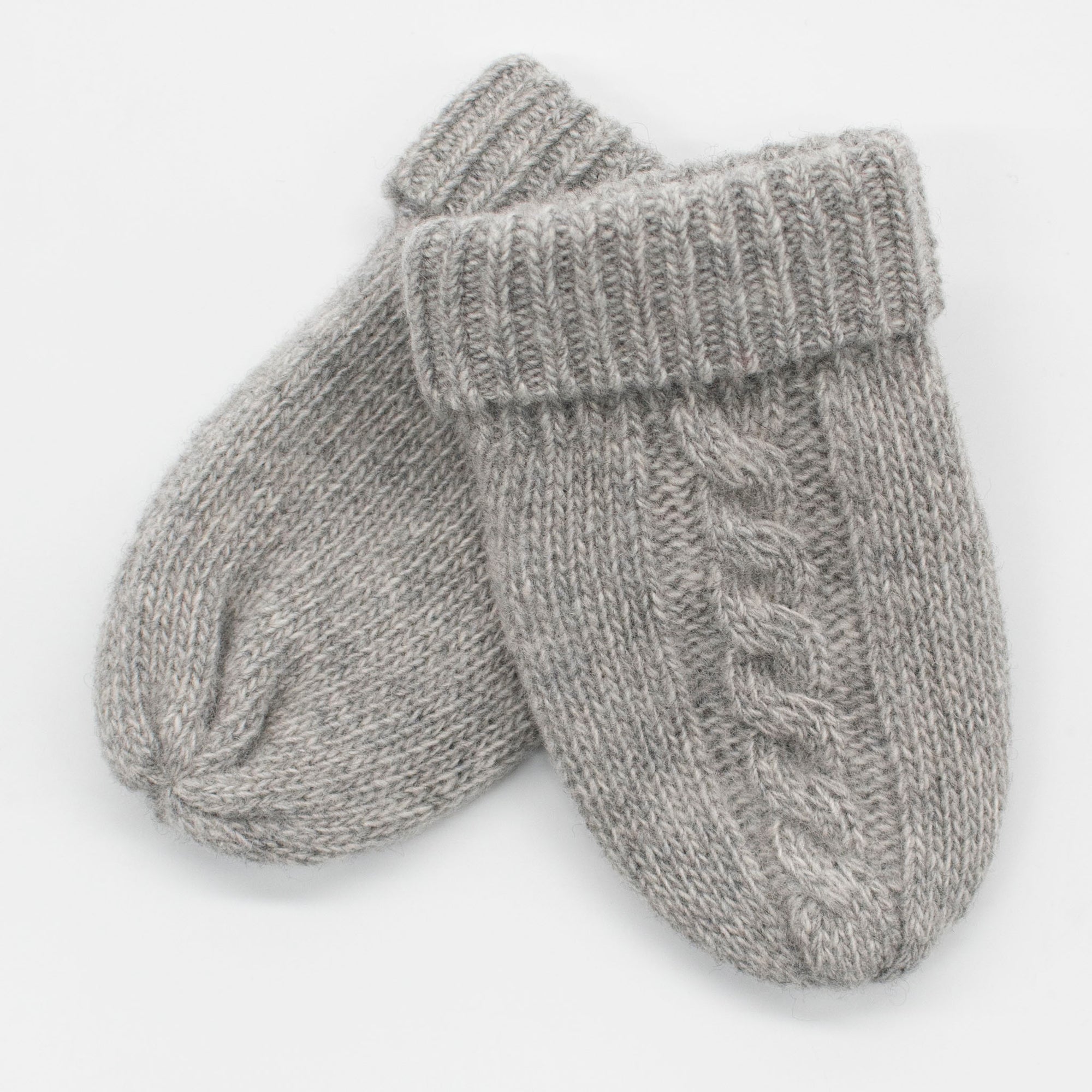 Kids | Cashmere Mitten Gloves | Light Grey
