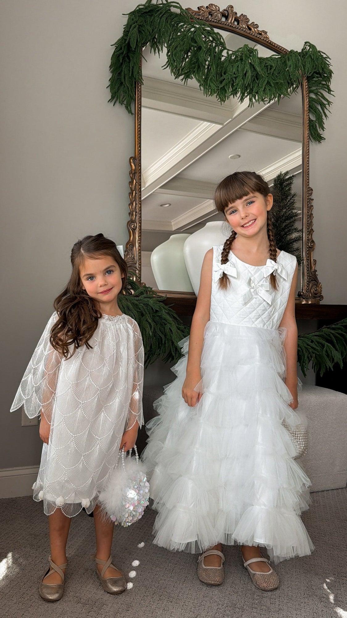 Girl | Faith Scallop Dress | White