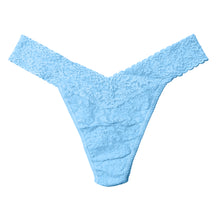 Plus Size Signature Lace Original Rise Thong | Partly Cloudy (Blue)