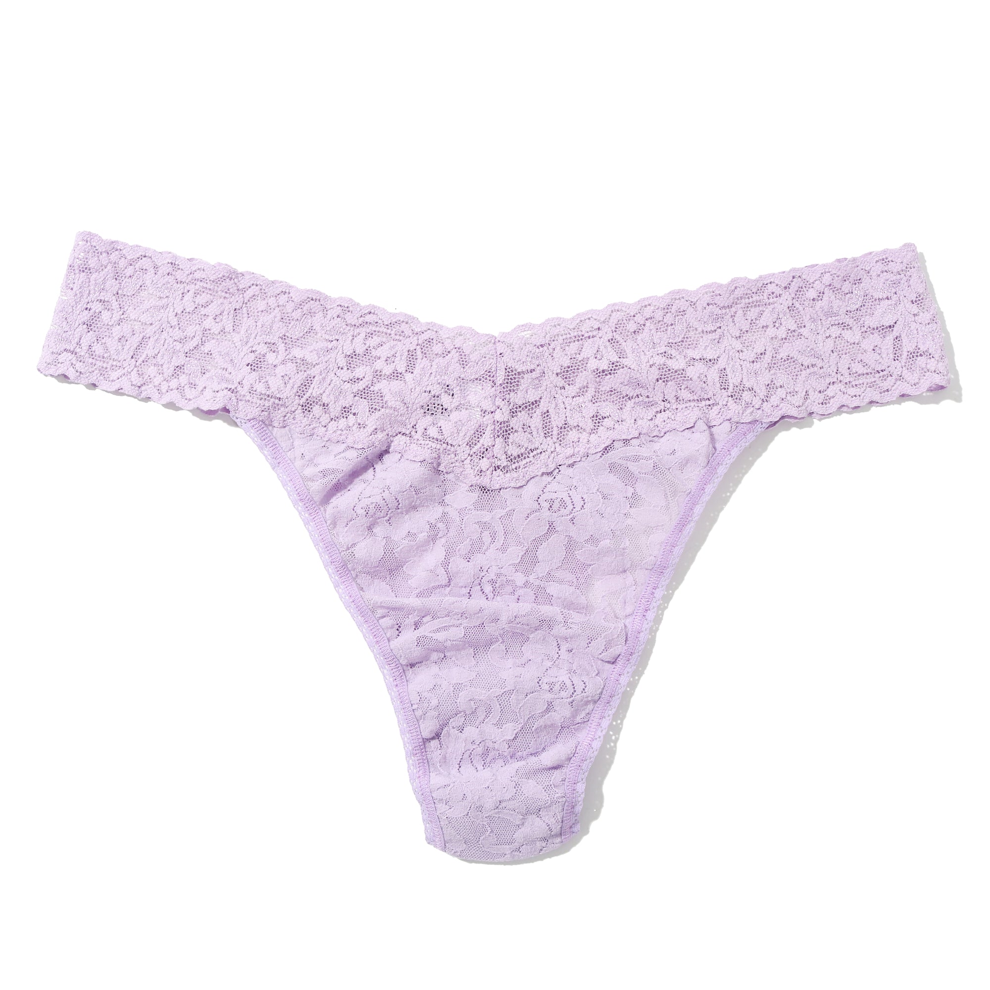 Signature Lace Original Rise Thong | Lavender Fields