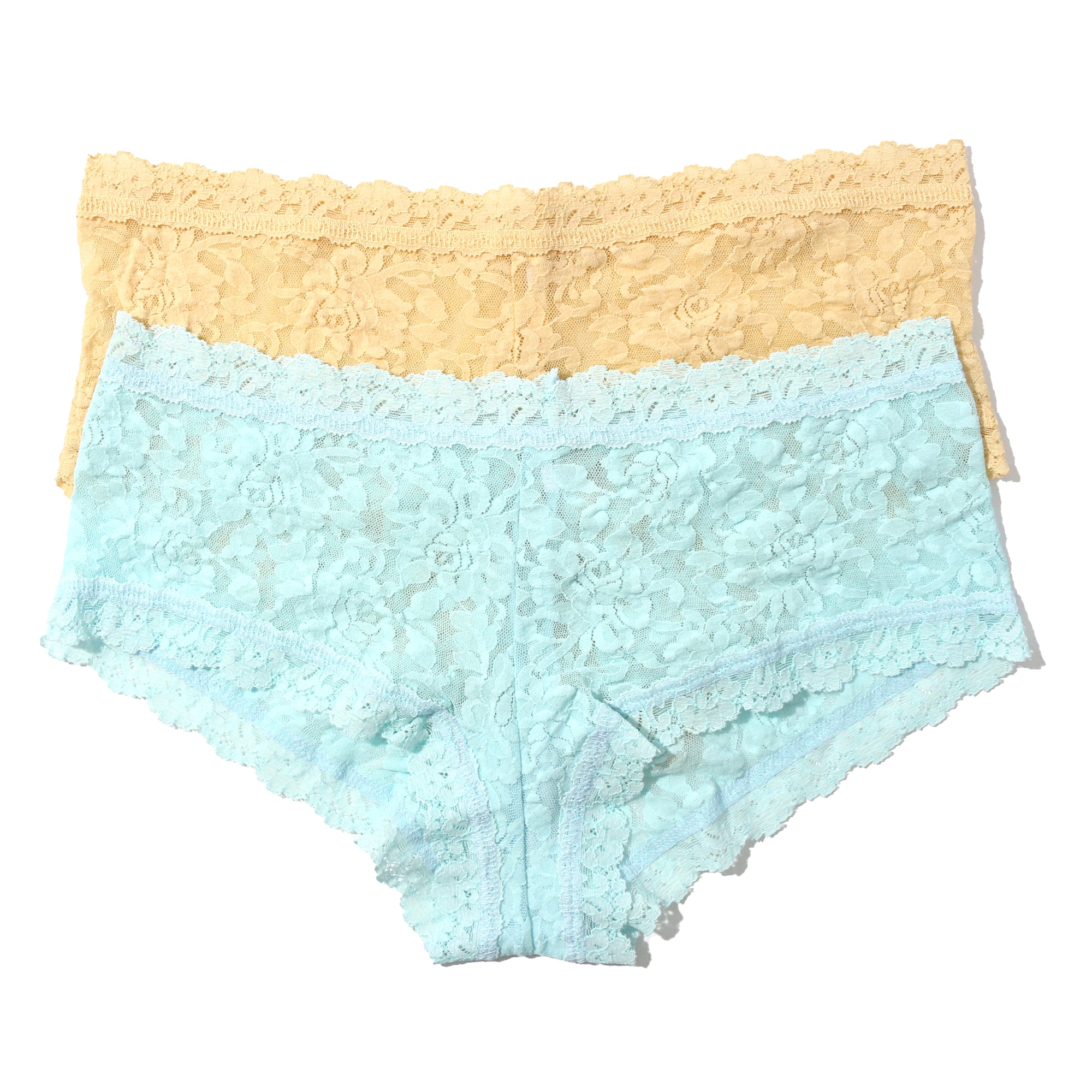 2-Pack Signature Lace Boyshort | Shortcake Yellow/Celeste Blue