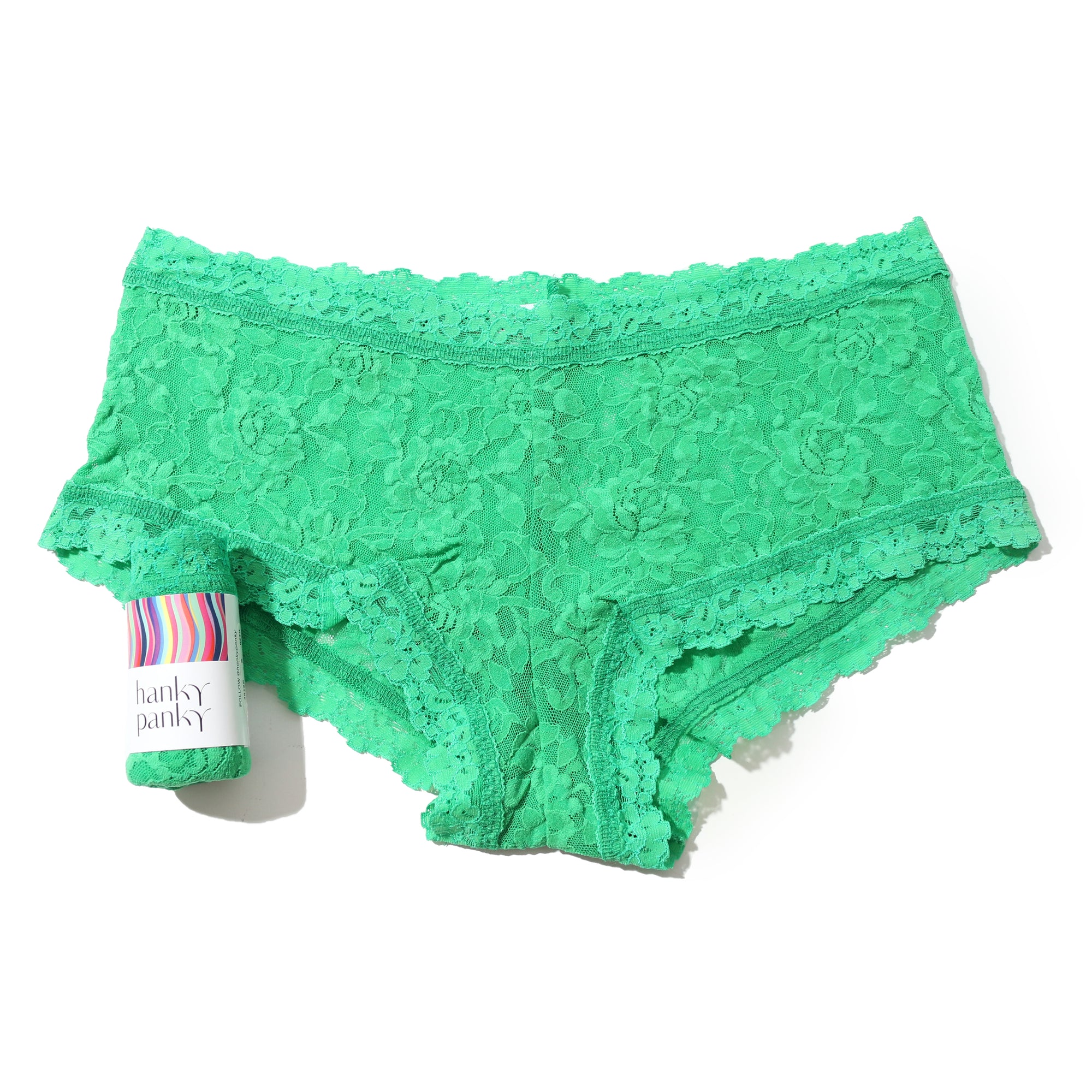 Signature Lace Boyshort | Retrospective (Green)