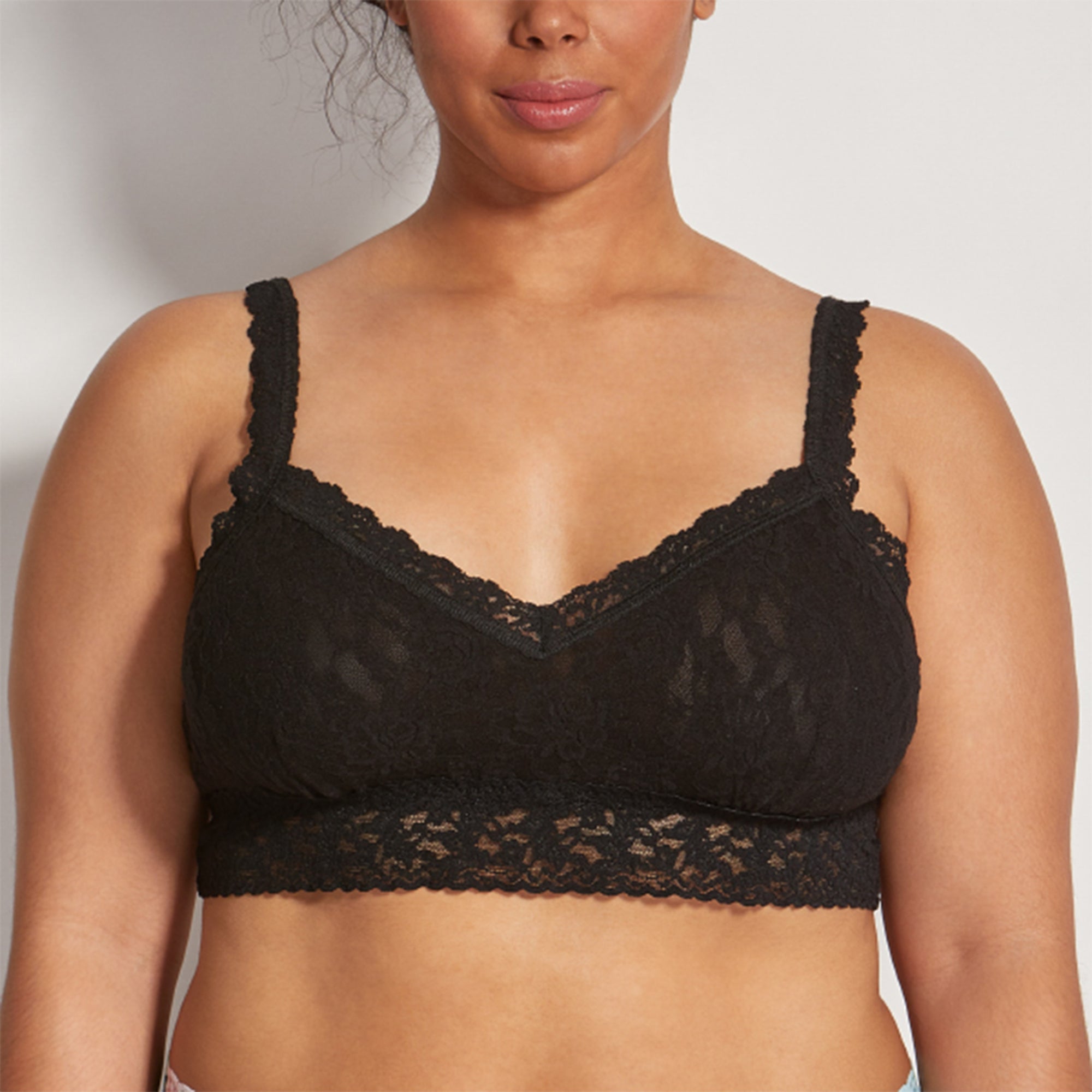 Plus Size Signature Lace Lined Bralette | Black