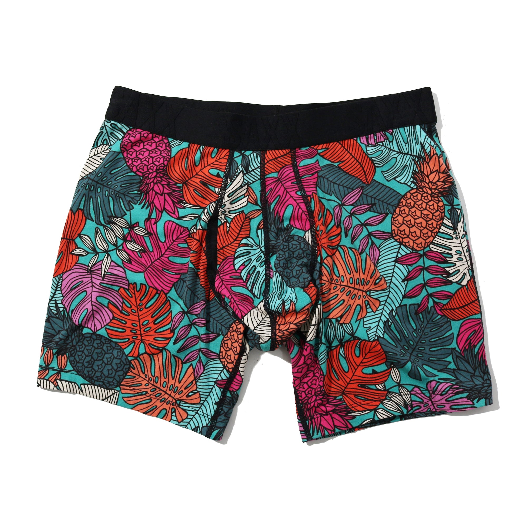 Sinature Lace Low Rise Thong & Saxx Boxer Brief | Fruity Palm - Aqua