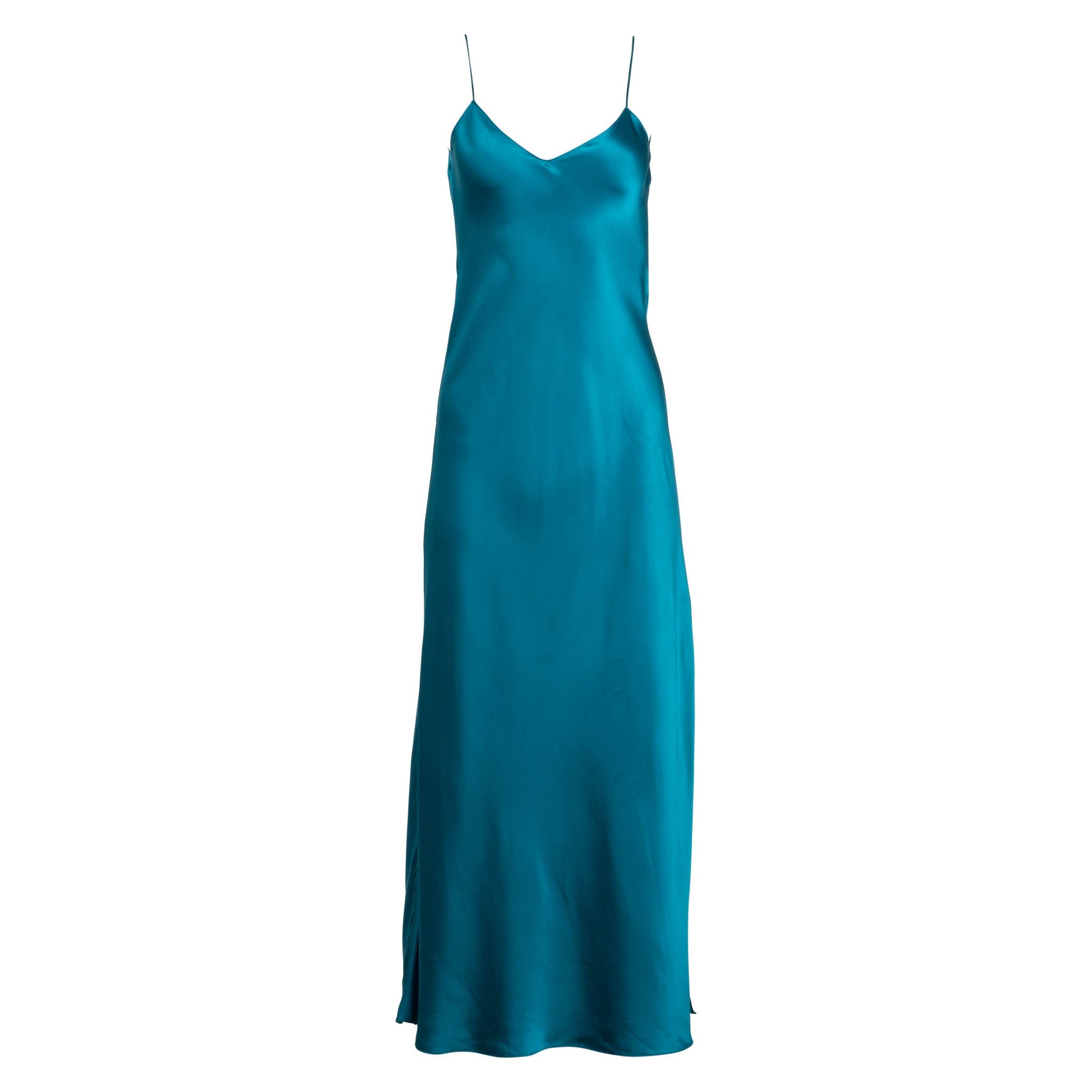 Teal Maxi Slip Dress | Teal