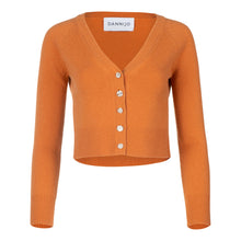 V-Neck Cropped Cardigan | Citrus