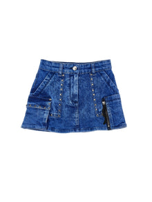 Girls | Denim Mini Skirt | Indigo Denim