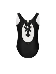 Girls | One-Piece Corset Swimsuit | Black