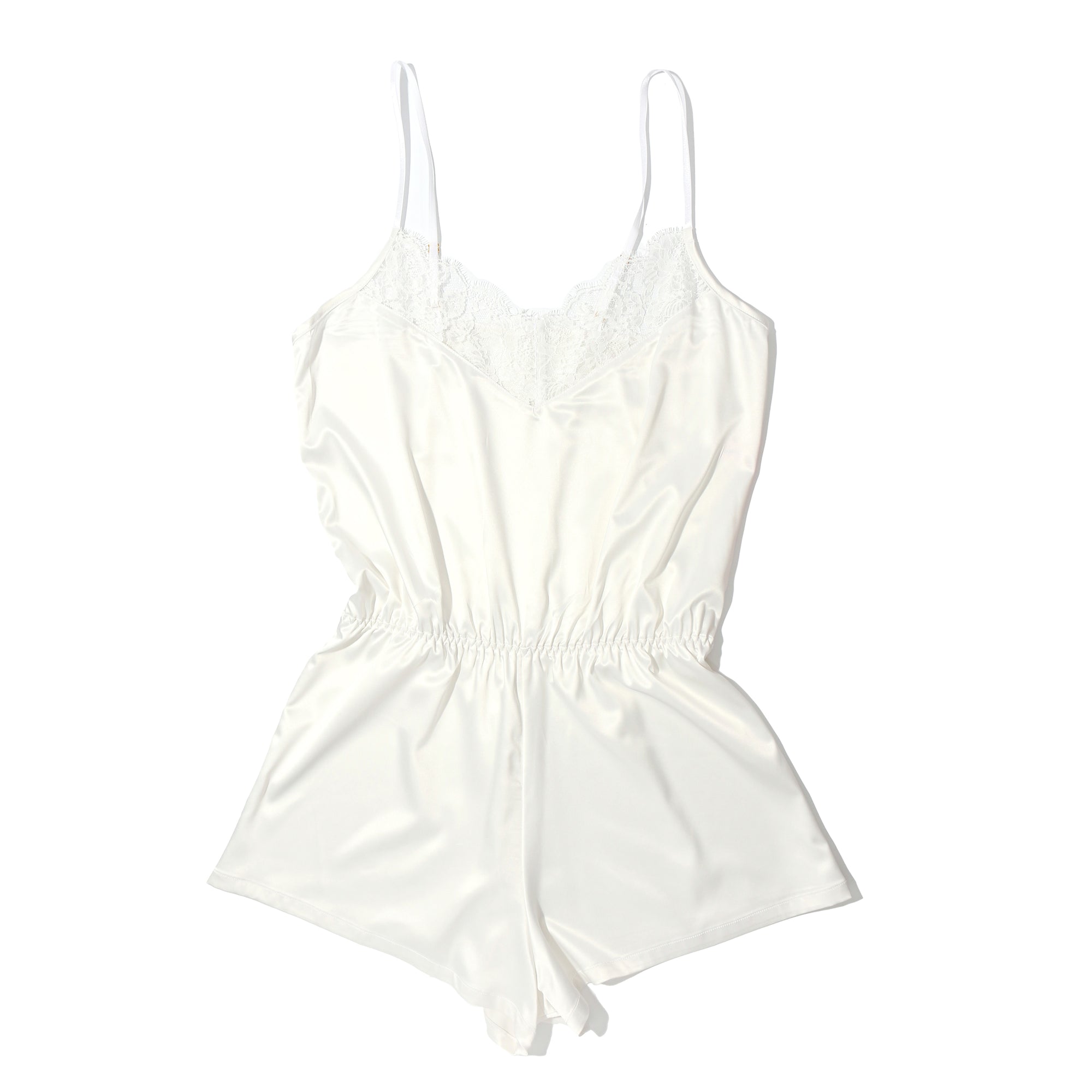 Eyelash Lace Romper | Light Ivory