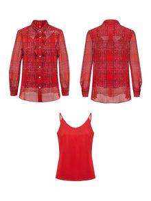 Silk Shirt | Rose Red