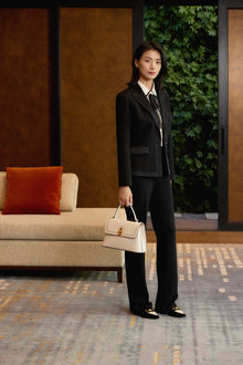 Merino Wool Suit Jacket | Black