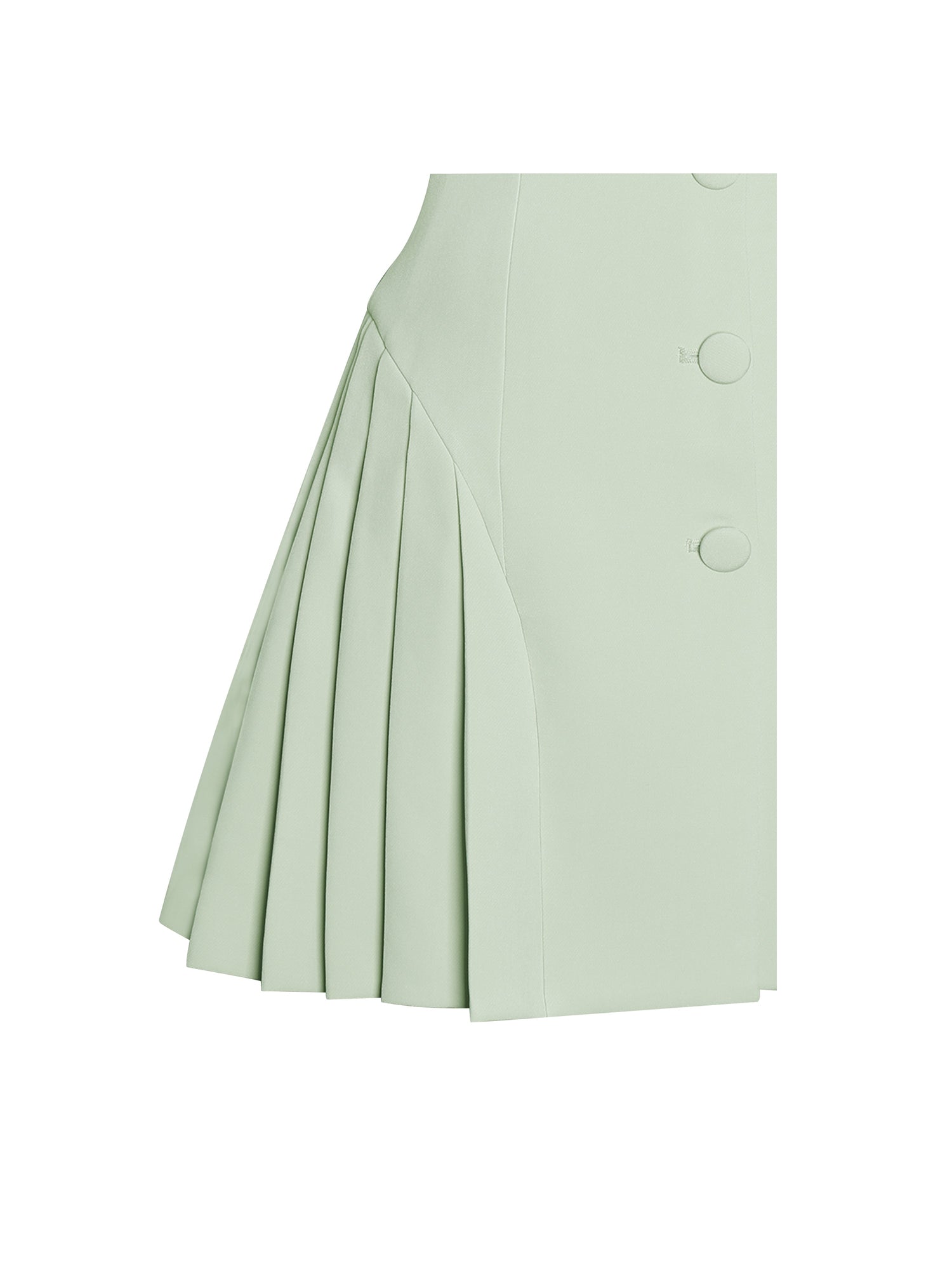 Delia Blazer Dress with Pleated Detail | Pistachio Green