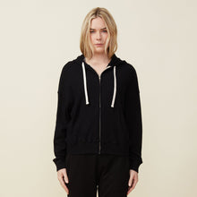 Baby Thermal Slouchy Zip Up | Women | Black