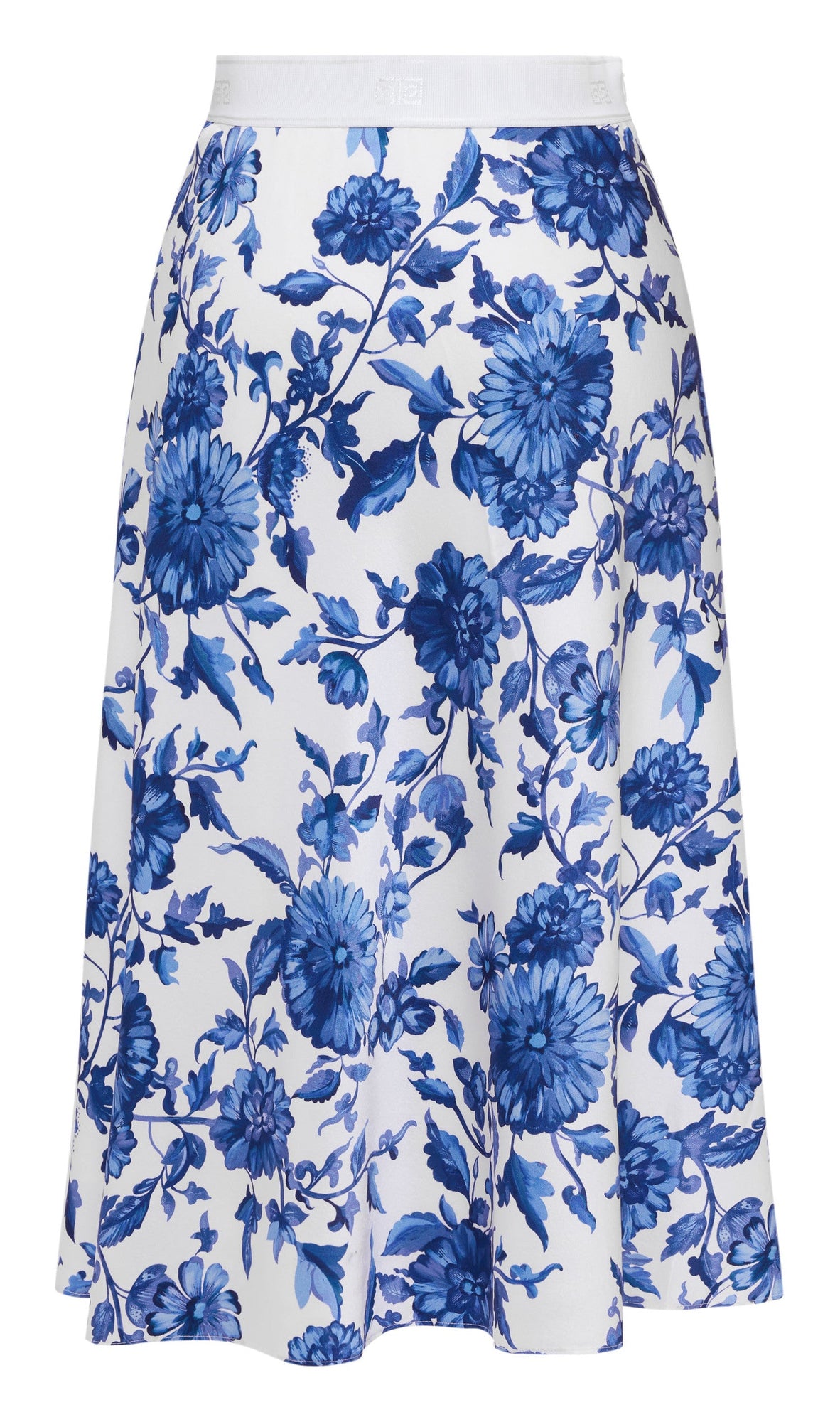 National Style Printed Skirt | Blue