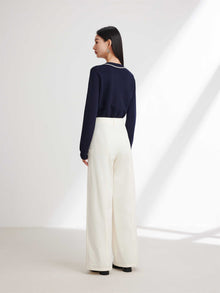 Simple-designed Straight Pants | Beige