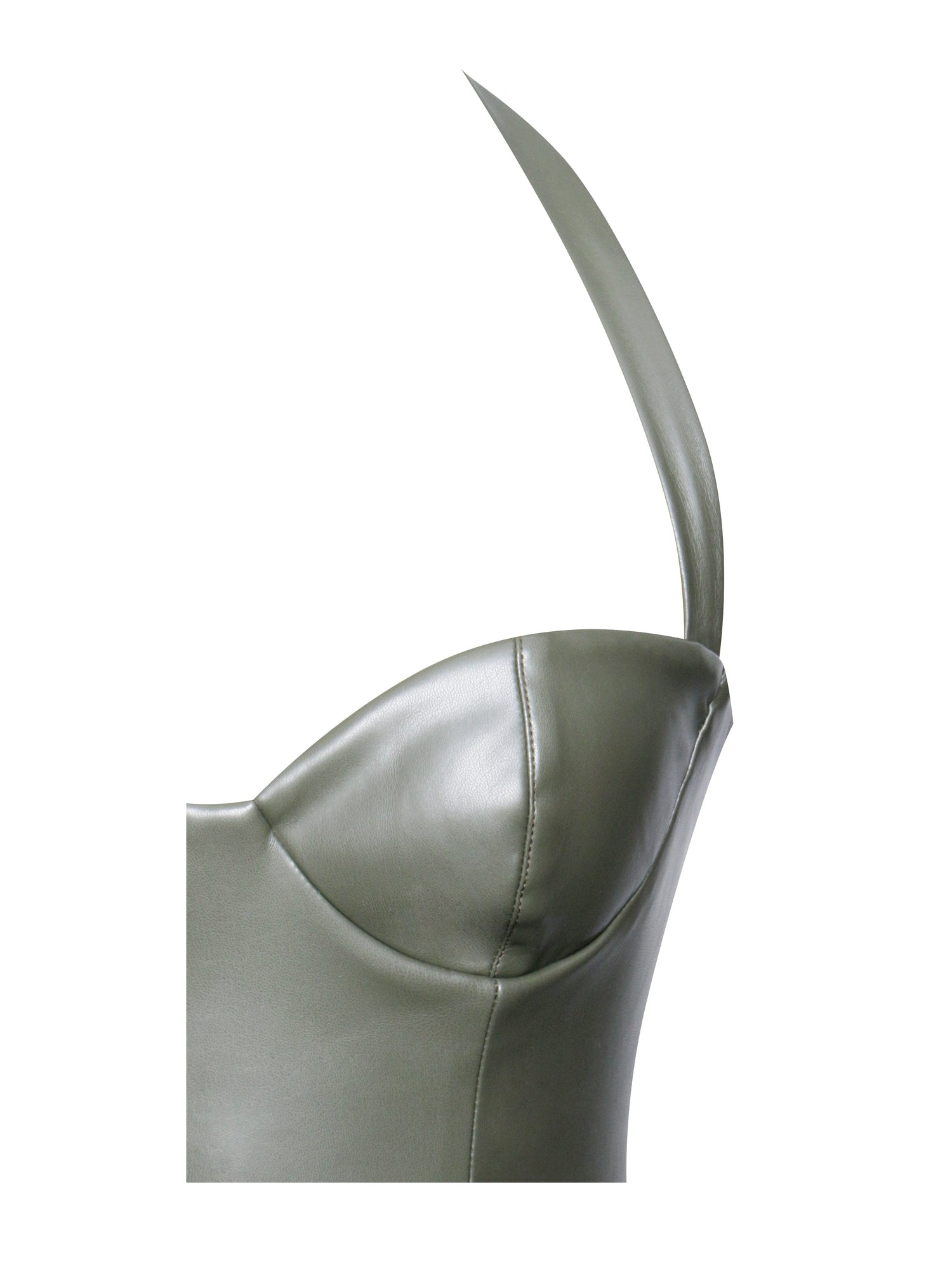 Eliana Vegan Leather Dress | Olive