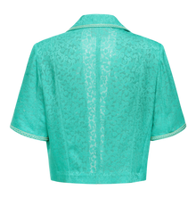 Jacquard Suit Jacket with Subtle Patterns | Green