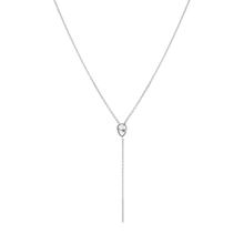 Women | Moonstone Stillwater Lariat | 14k White Gold