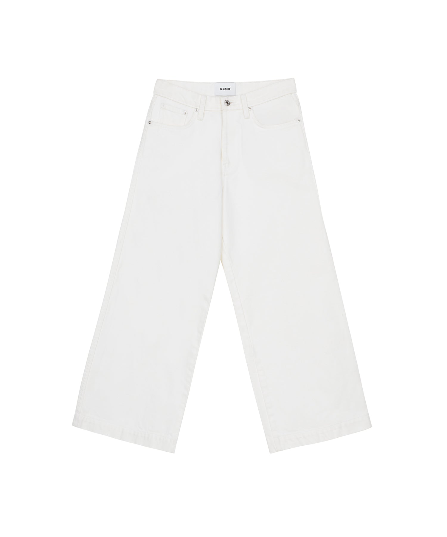 Ramos Wide Leg High Rise Jeans | White