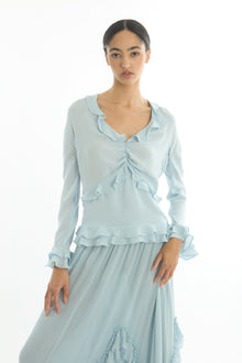 Sander Blouse | Powder Blue