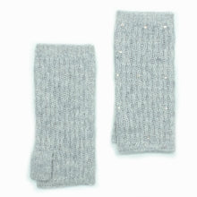 Womens | Arm Warmers with Crystals | Silver