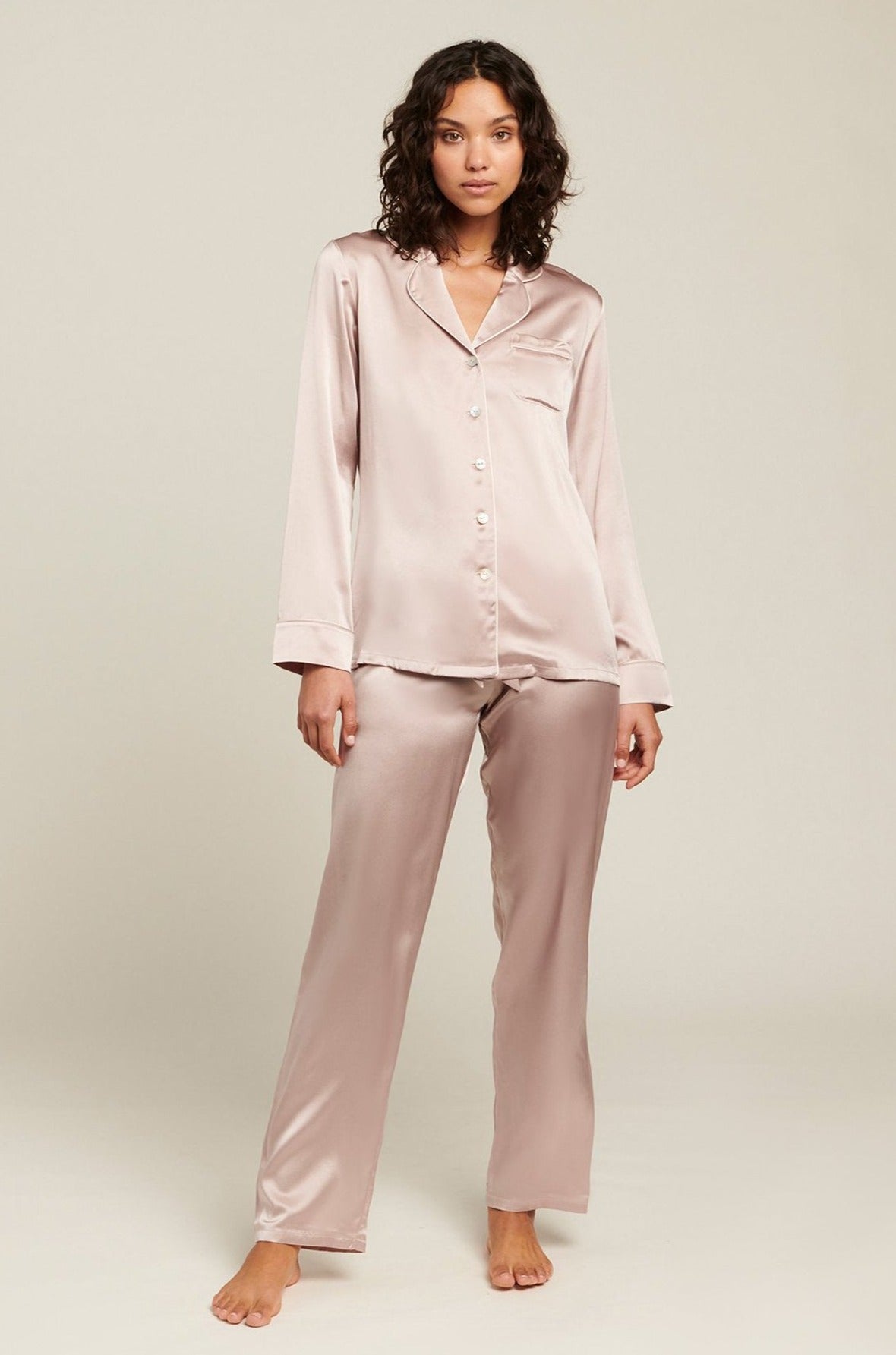 Silk Pyjama | Shadow Grey