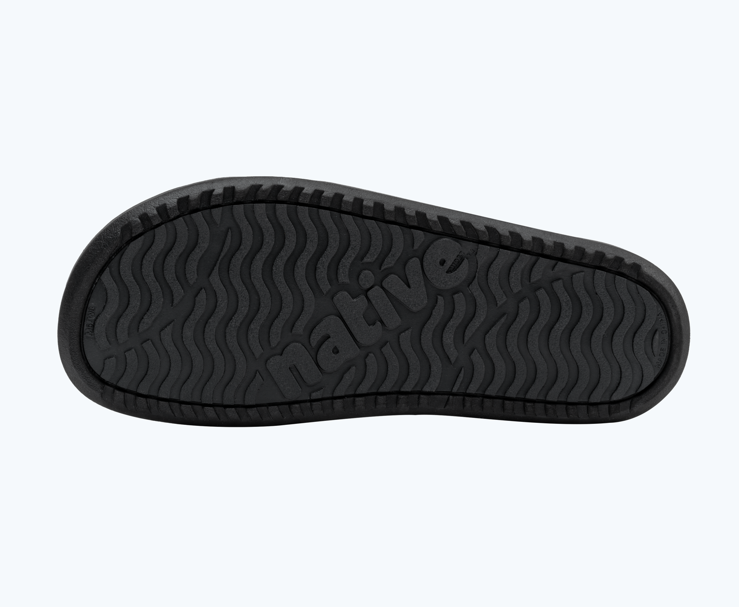 Bottom view of a Native Shoes Ellis Sugarlite | Winterberry Pink/ Jiffy Black Footwear