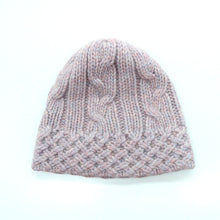 Womens | Chunky Beanie In Cables Design | Heather Lavander