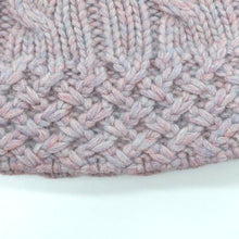 Womens | Chunky Beanie In Cables Design | Heather Lavander