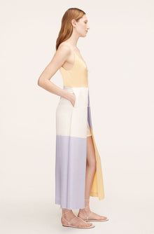 Color-Blocked Twill Dress | Colorblock Sorbet Combo